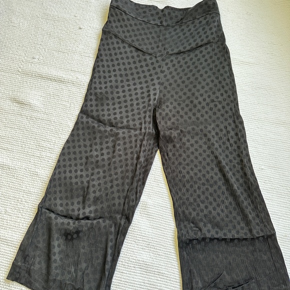 Madewell  |  Drapey Jacquard Huston Pull on pant black size M - Picture 6 of 11